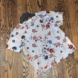 Mesh Floral Blouse - Like New